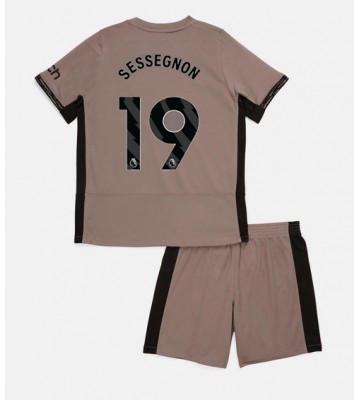 Tottenham Hotspur Ryan Sessegnon #19 Replica Third Stadium Kit for Kids 2023-24 Short Sleeve (+ pants)
